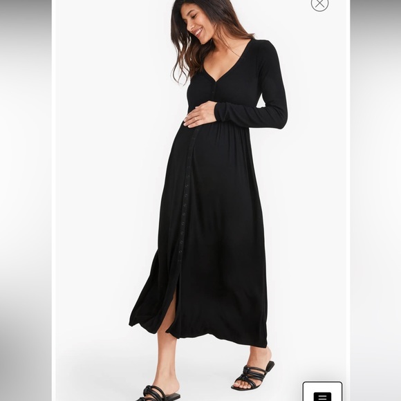 HATCH The Softest Rib Nursing Dress - Picture 2 of 8